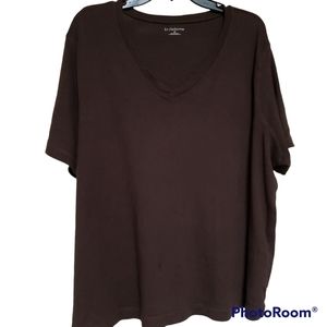 Liz Claiborne size 3x brown tee